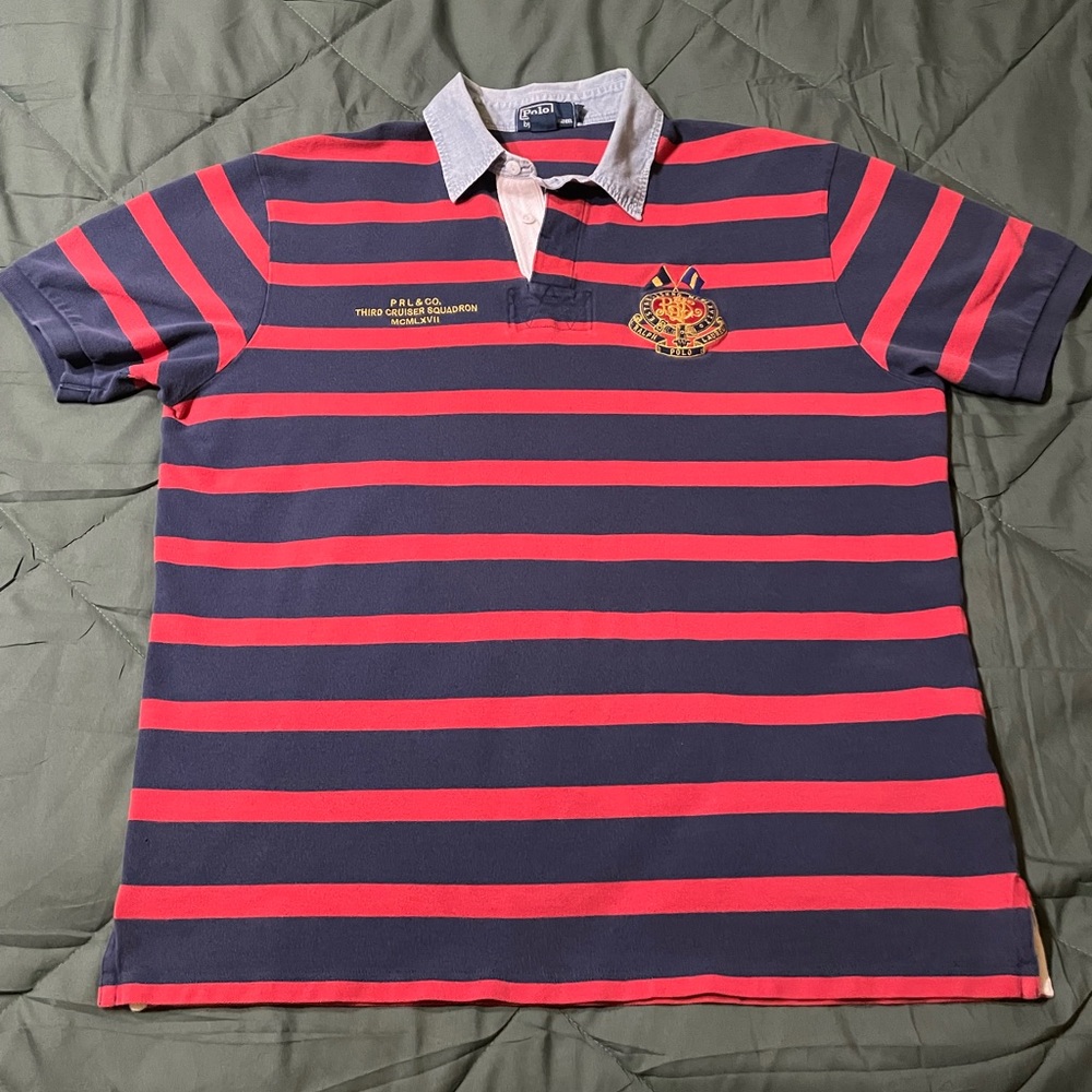 Polo Ralph Lauren Crossed Flags Rugby XL EUC